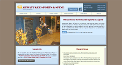Desktop Screenshot of ahwatukeesportsandspine.com